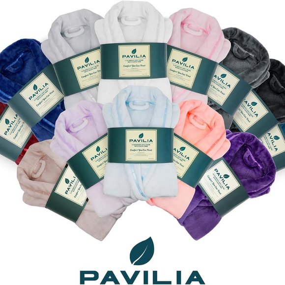 Fleece Robe For Women, Plush Warm Bathrobe Womens, Fluffy Soft Spa Long Robe - Picture 7 of 7